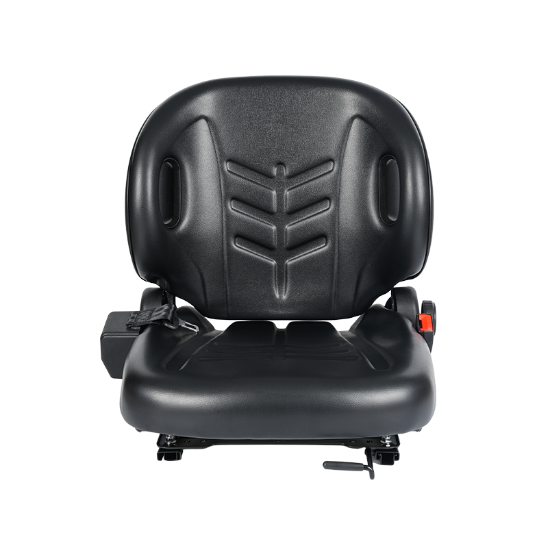 2-2 Foldable-Back Construction Machinery Seat with Dual Fabric Options for Compact Cabins