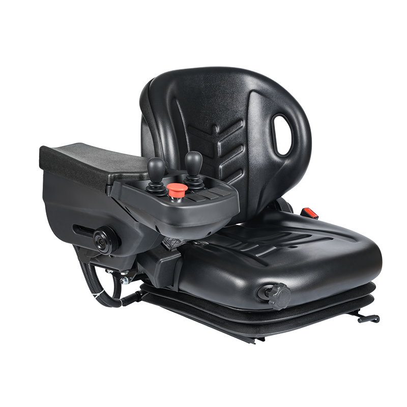 BF2-3ABC Heavy-Duty Full-Suspension Construction Seat with Integrated Smart Armrest for Excavators & Loaders